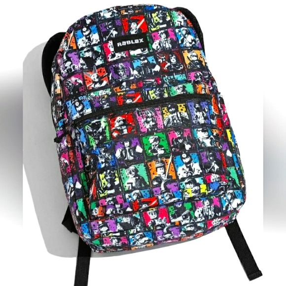 Roblox Kids Teen School Backpack 17” Character Print Black new with tags - Picture 3 of 10